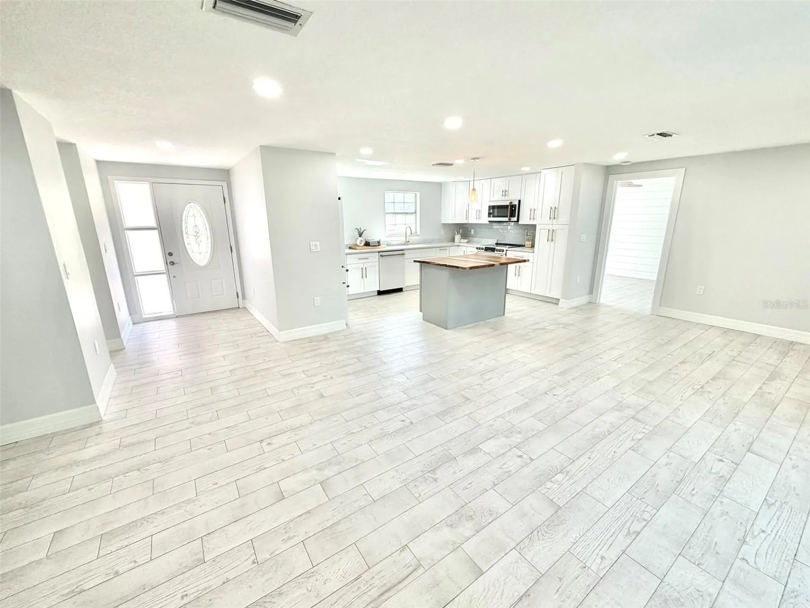 The front foyer leads to the Beautiful Open Living Space