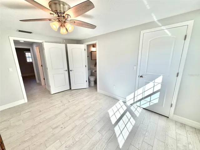 Second Bedroom has Ensuite Bath and Walk in Closet