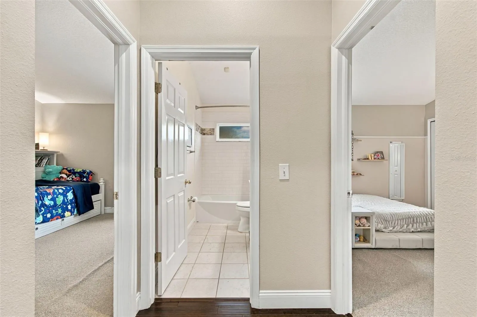 entrance to bedroom 1 & 2 and guest bath
