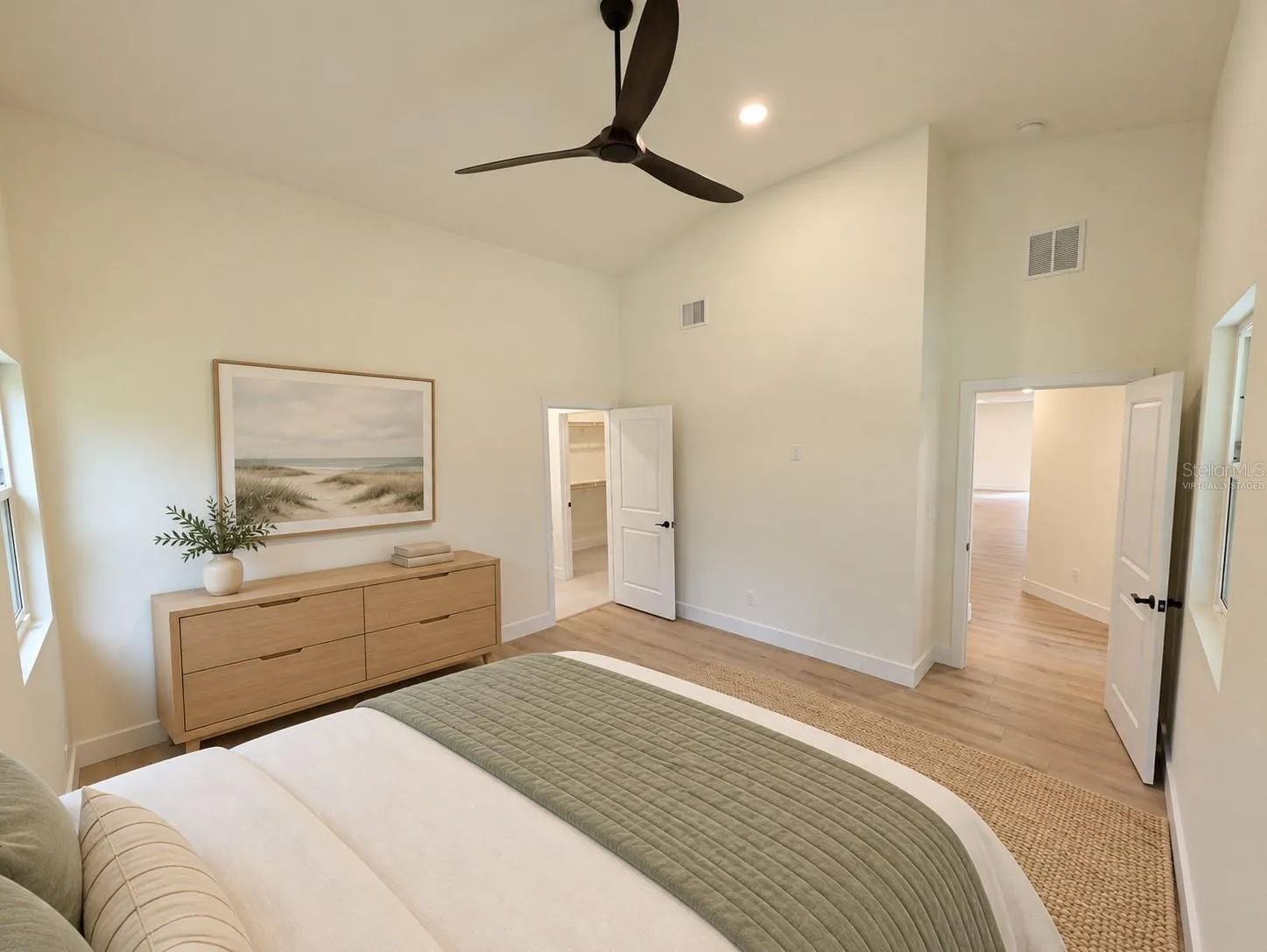 Primary Bedroom Virtually staged