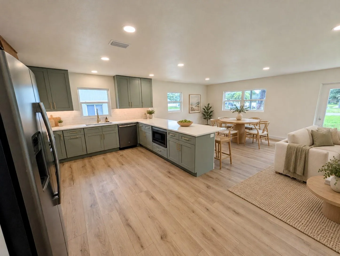Kitchen Virtually staged