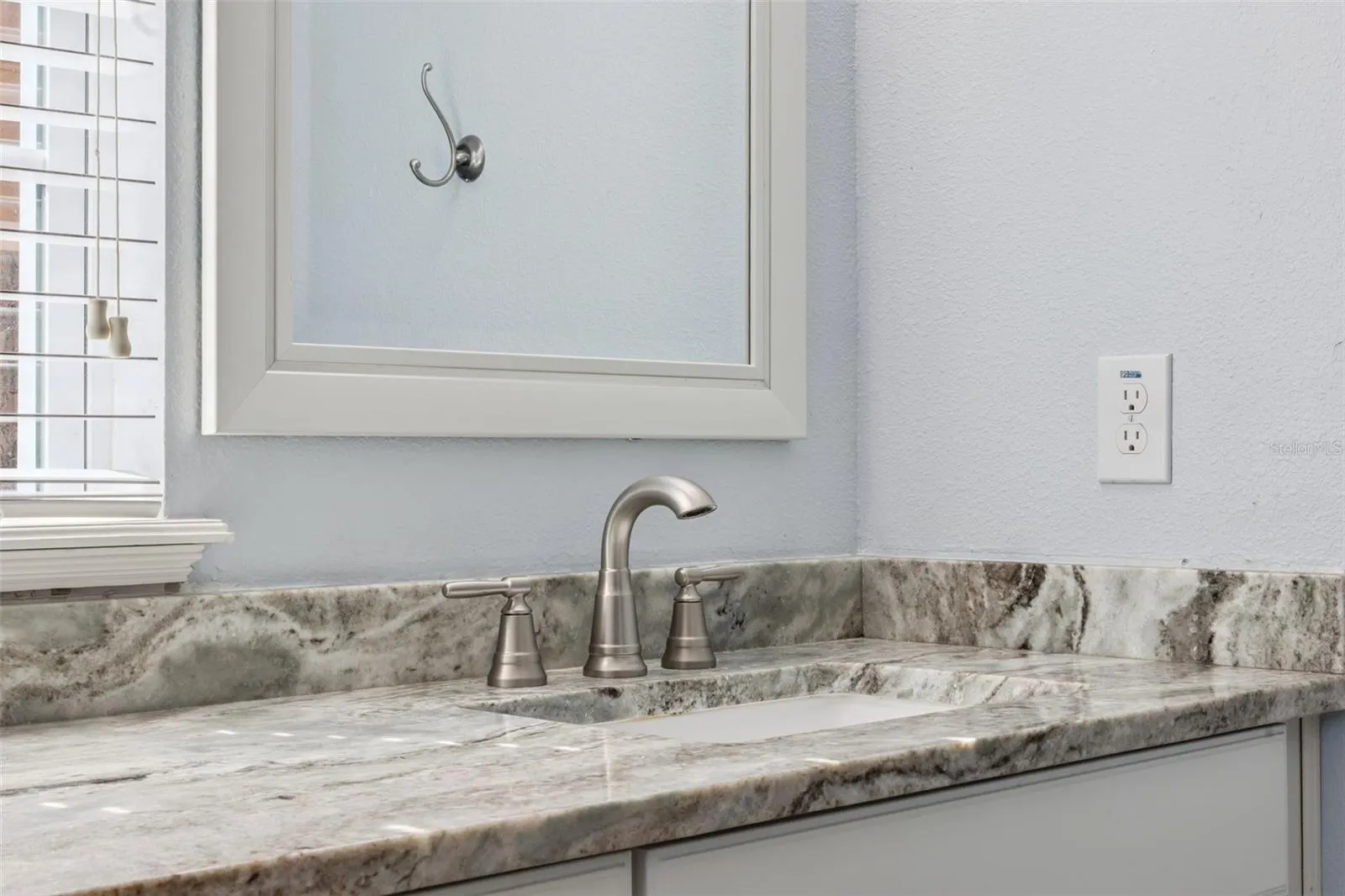 Primary bathroom with double sinks