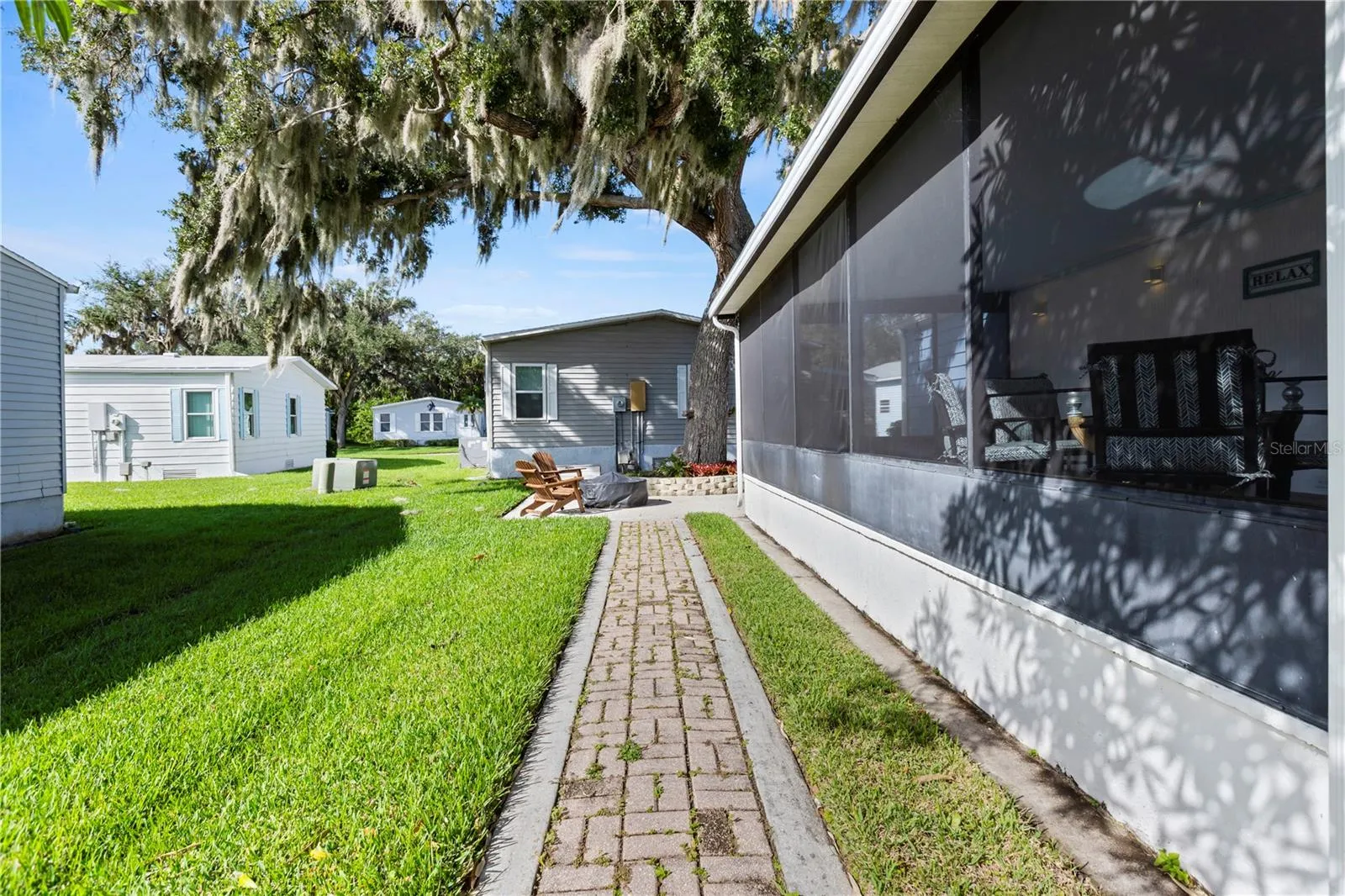 Sidewalk to Patio
