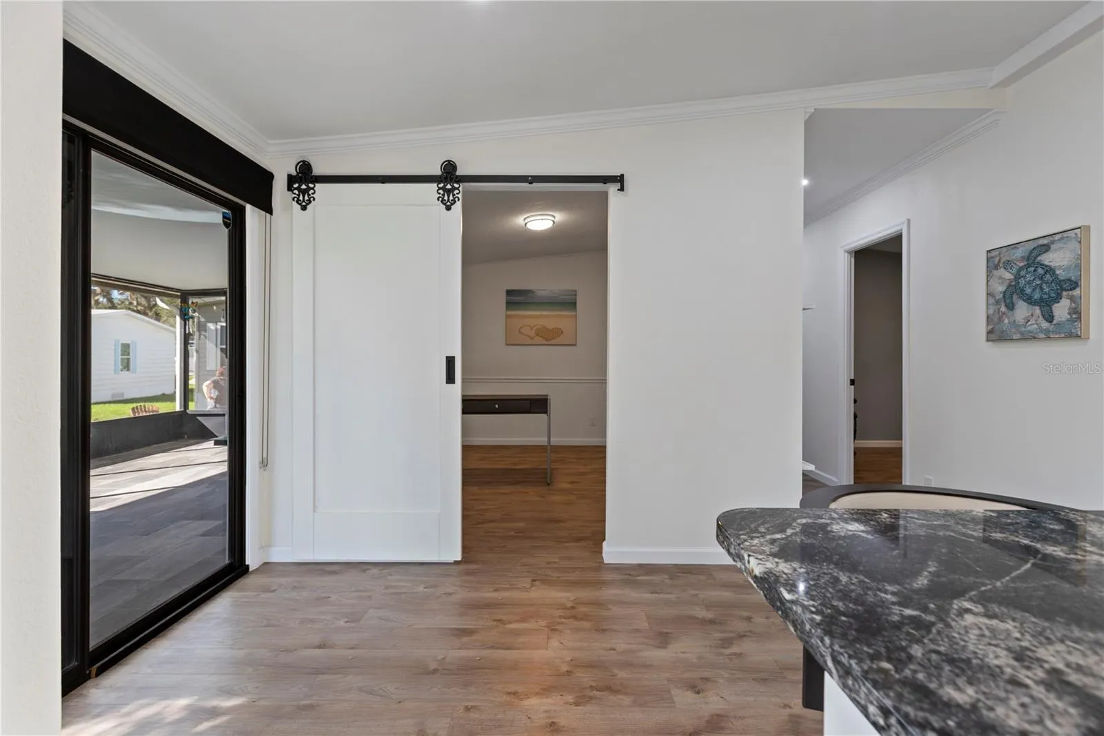 Barn Door to Den