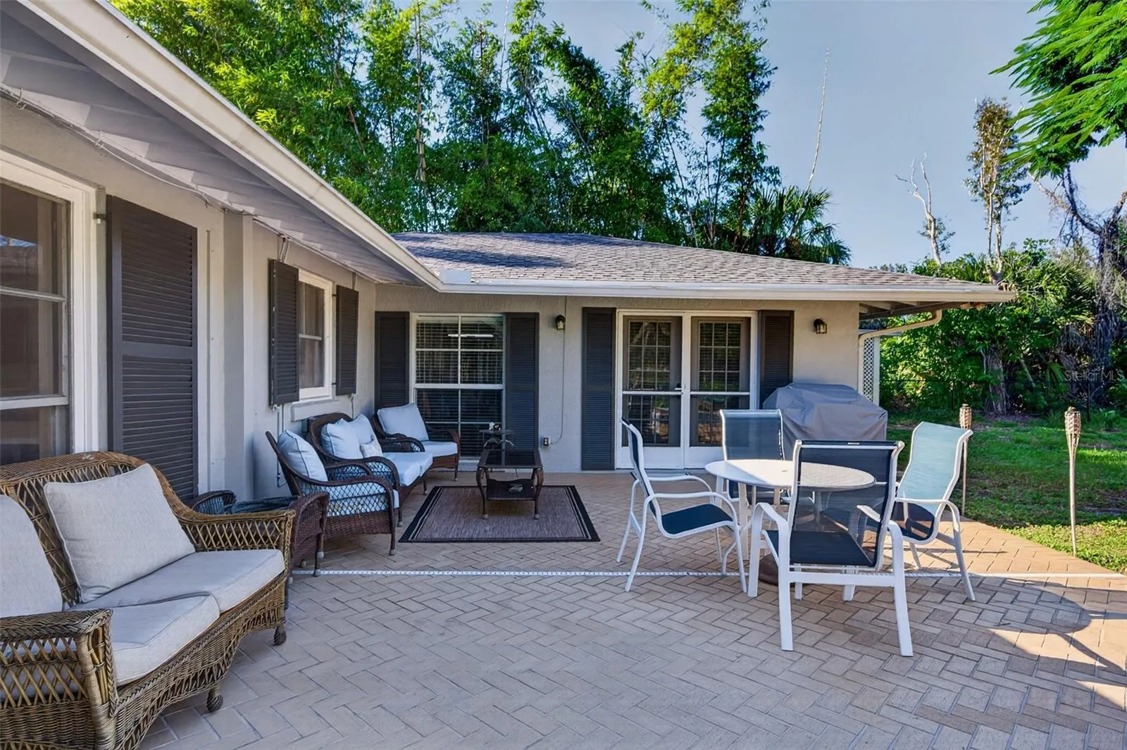 Large paver patio