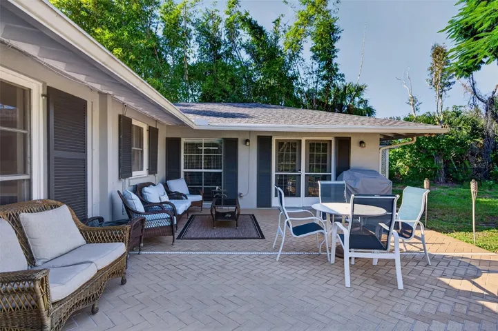 Large paver patio
