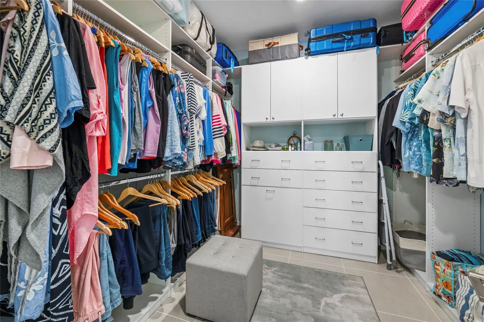 Primary Closet with Custom Organization