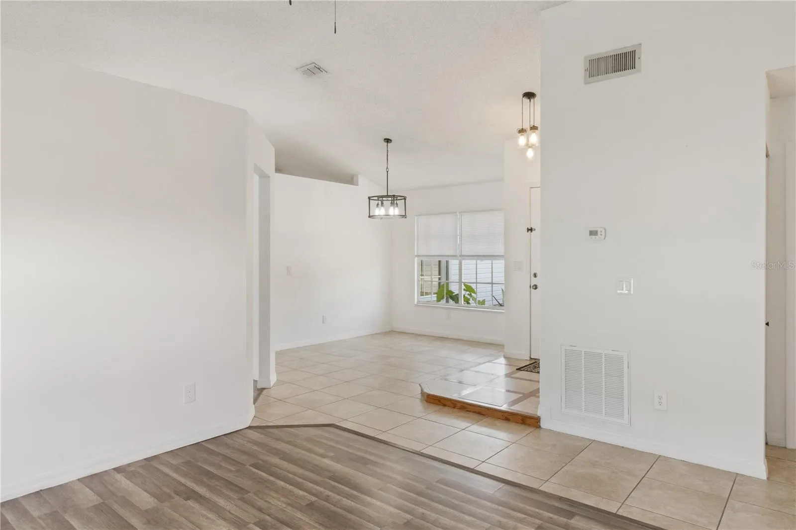 Living room into Dining room