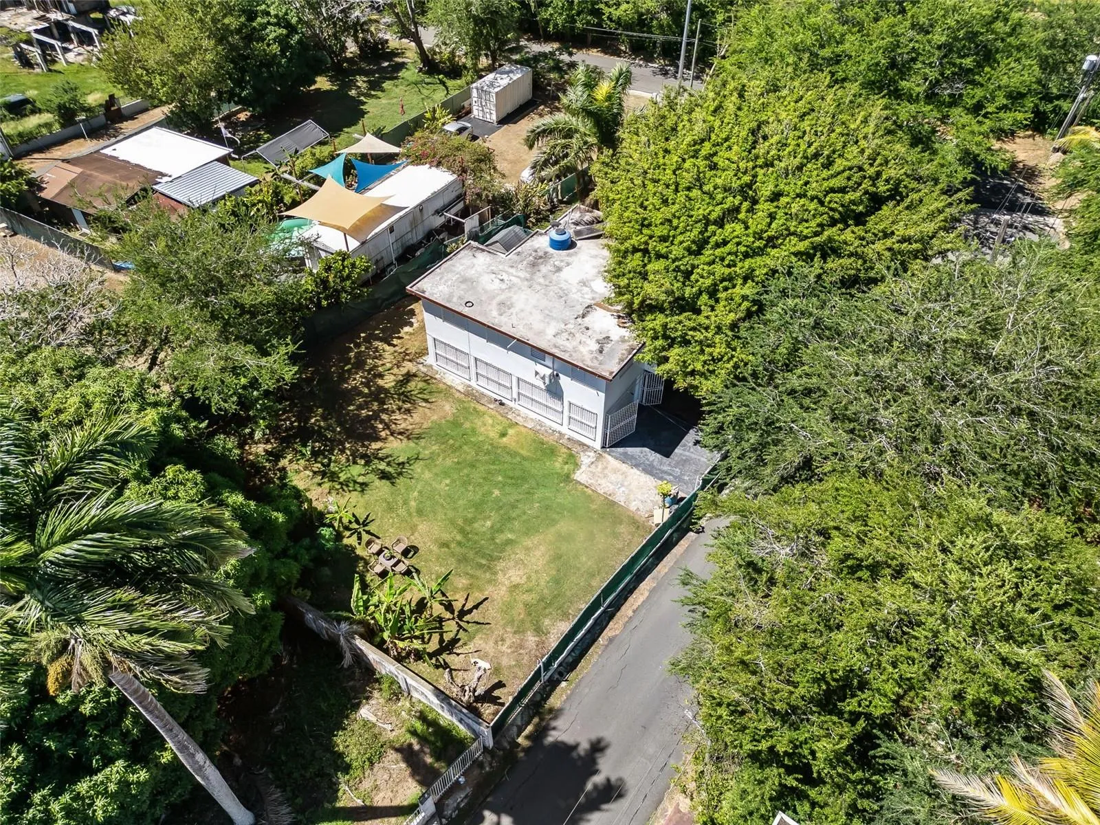 Aerial view of lot