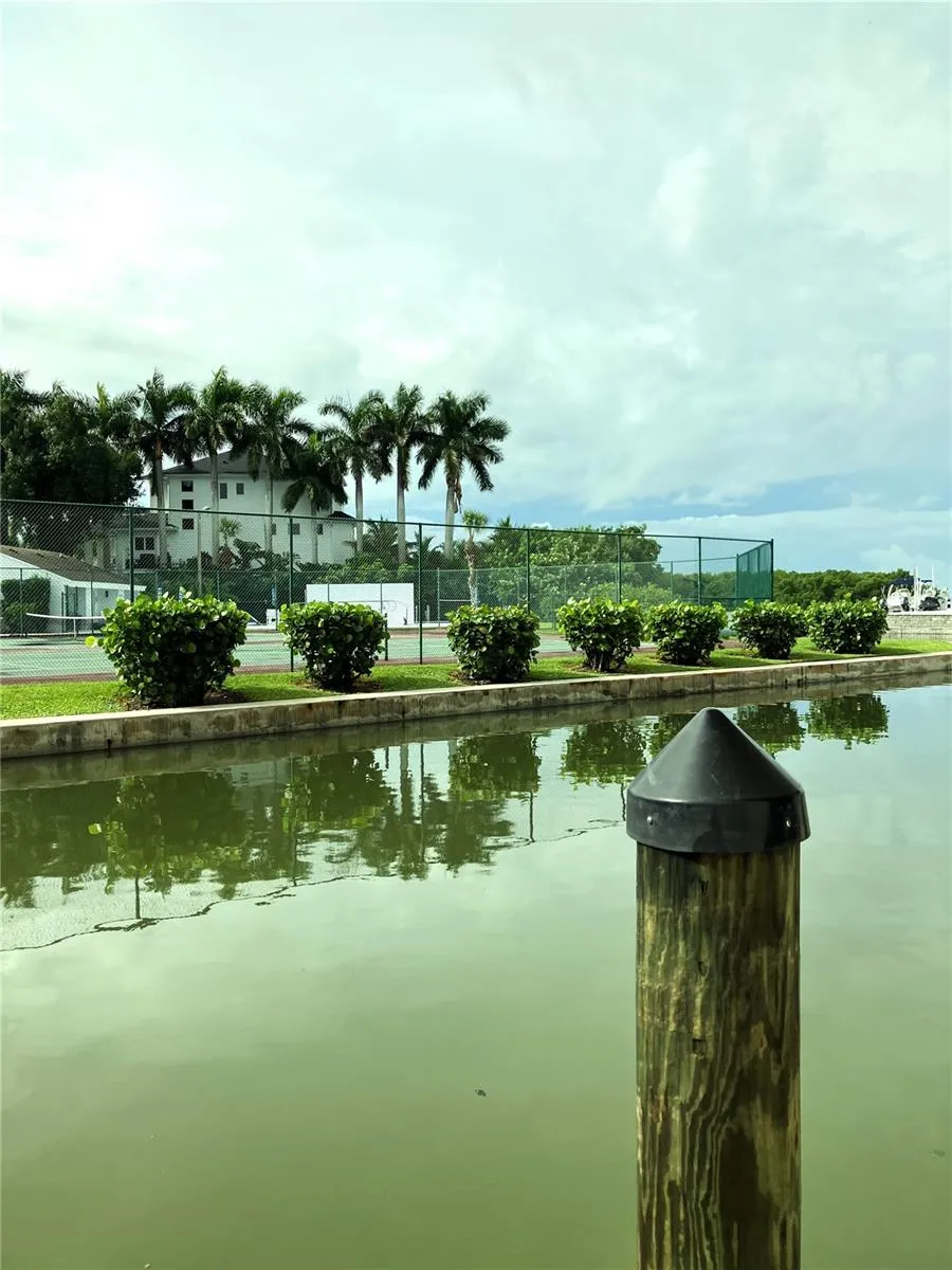 View from dock under condo
