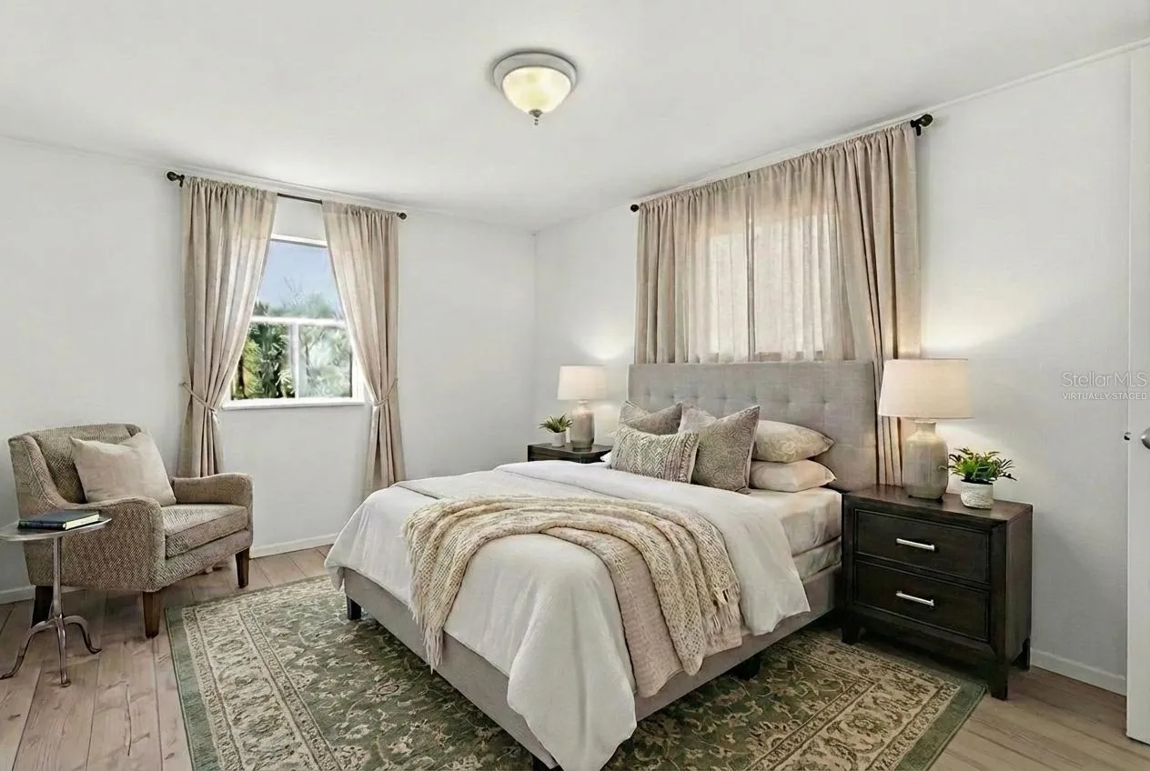 Primary Bedroom virtually staged