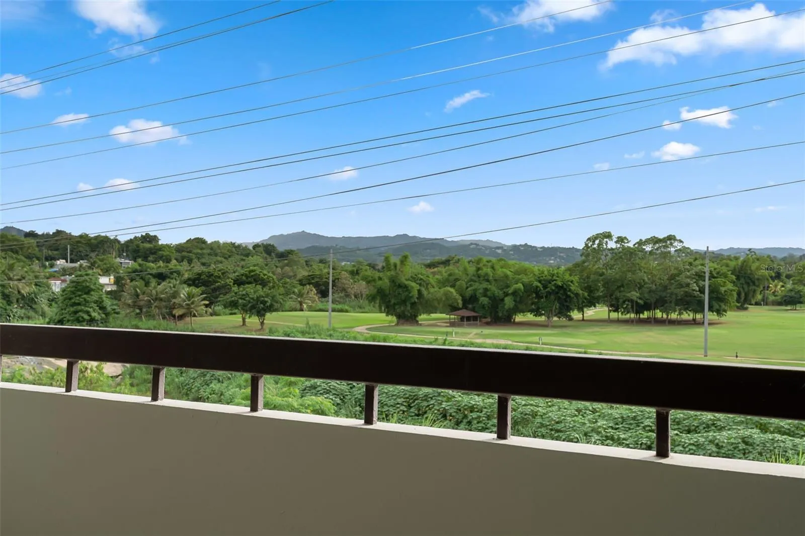 View to the golf course
