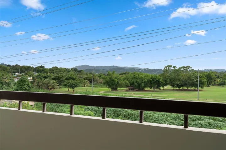 View to the golf course
