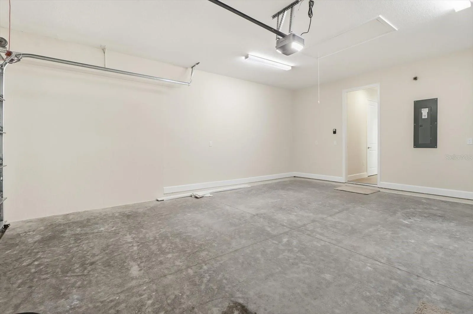 2 car garage with extra storage space!