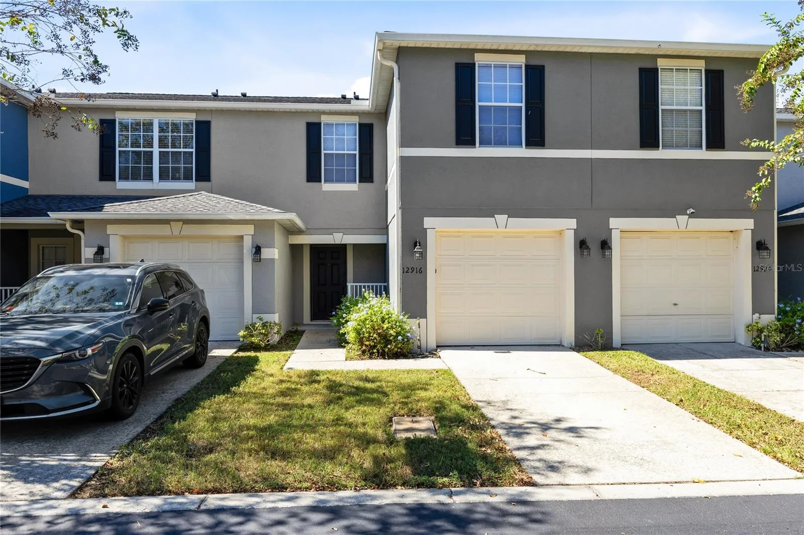 Front entrance with garage