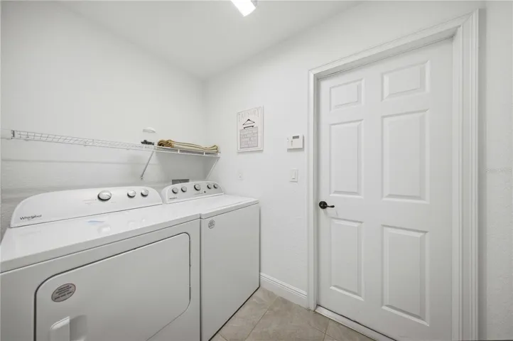 Inside Laundry room