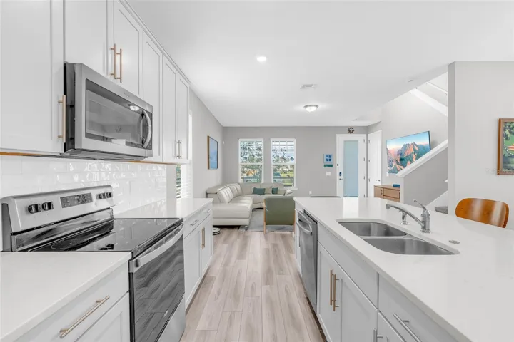 Kitchen with stainless steel appliances and ample cabinetry