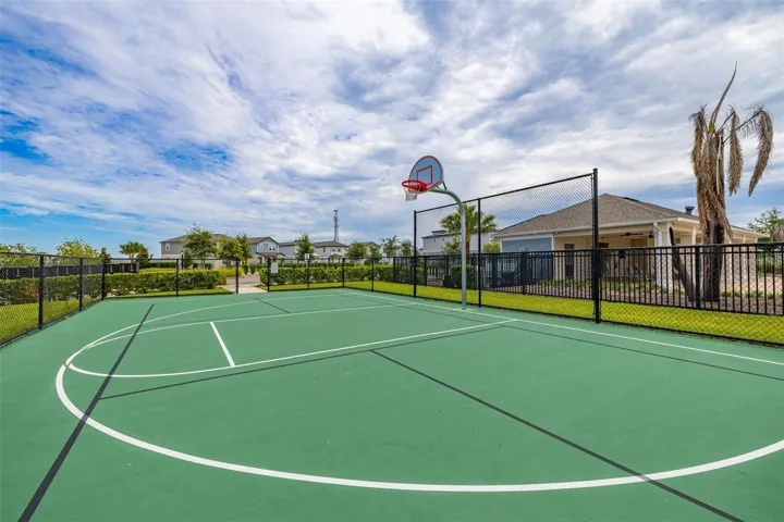Community basketball court.