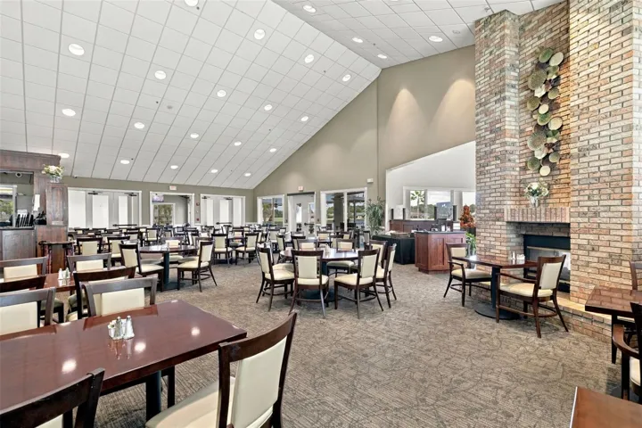 The Clubhouse features a great restaurant and bar!