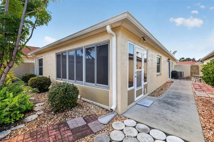 Spacious 45'x11' PRIVATE Side Courtyard and Rear Stoned Yard