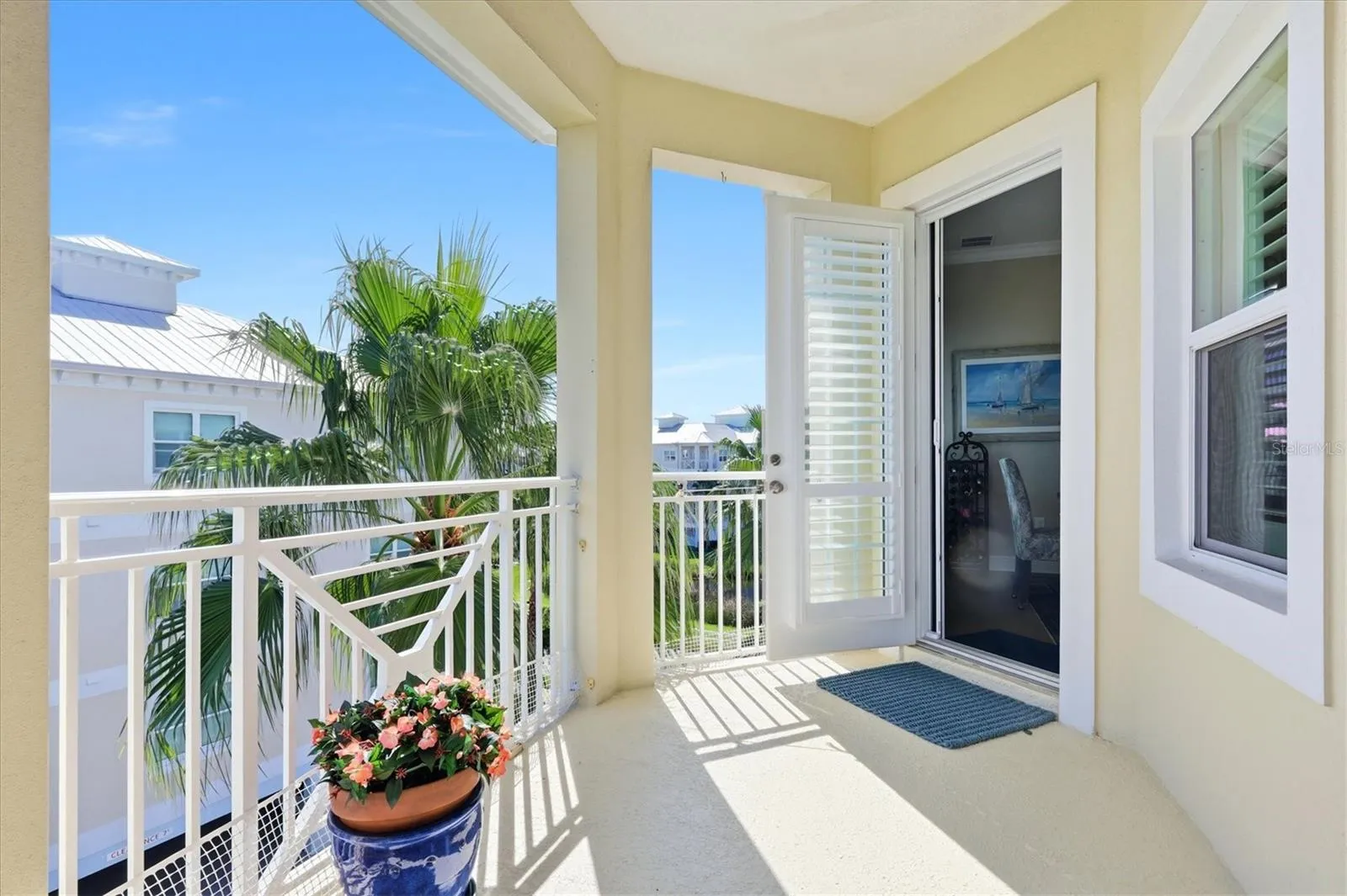 Balcony off the living room