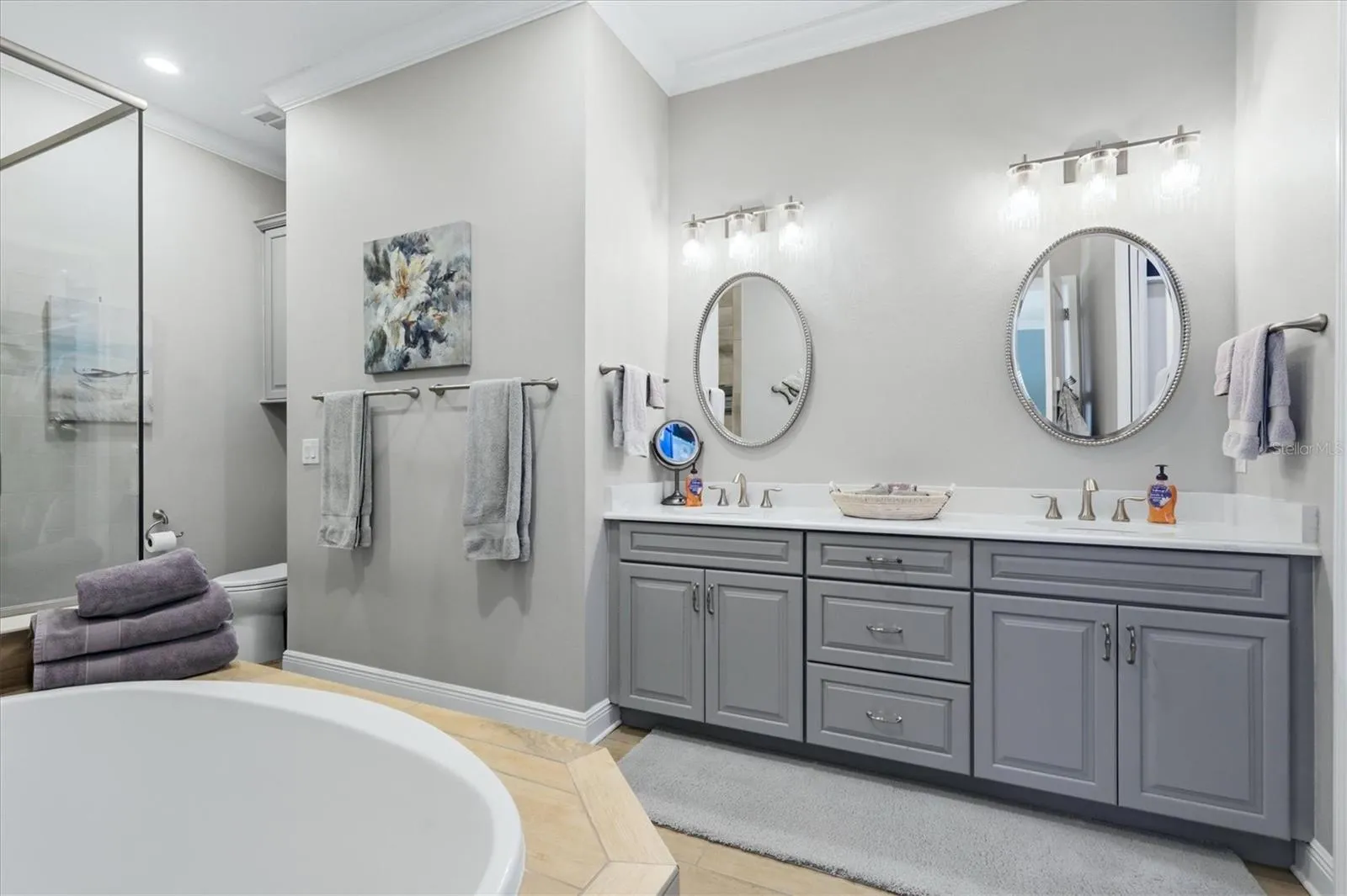 Updated primary bath.