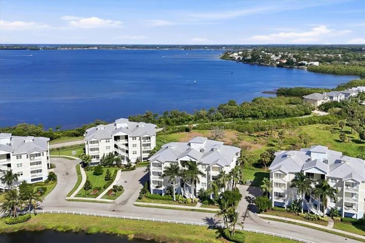 Aerial with Palma Sola Bay beyond.