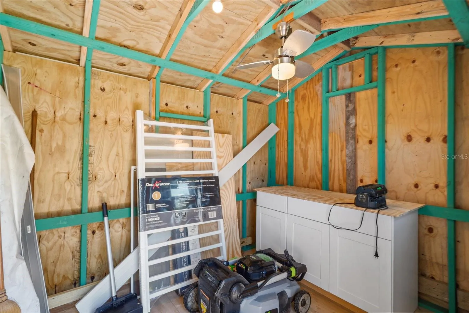 Powered shed