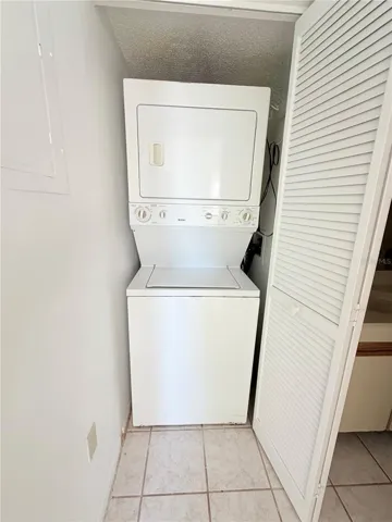 inside laundry closet