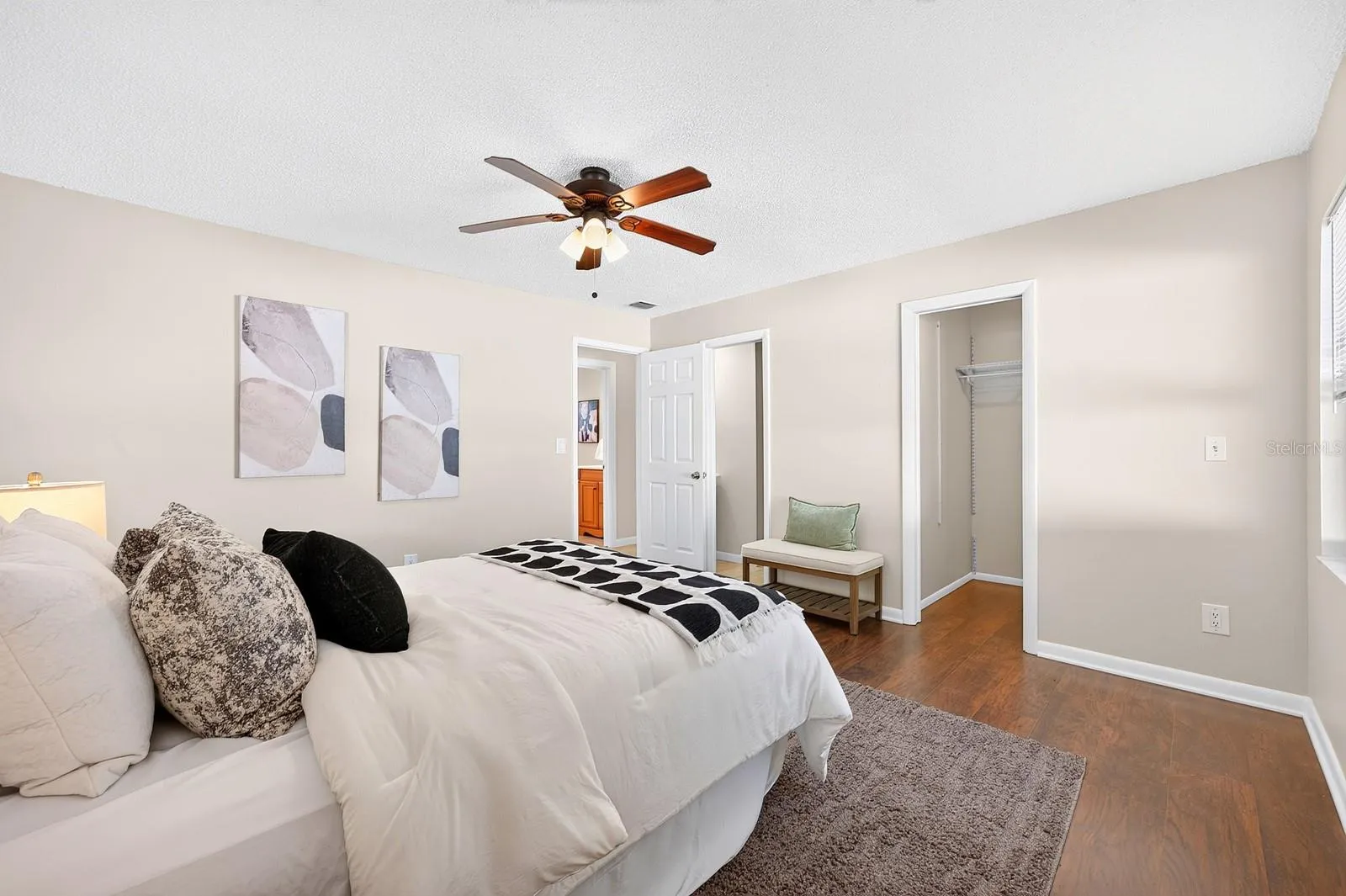 Designed for relaxation, the Primary Suite provides ample space.