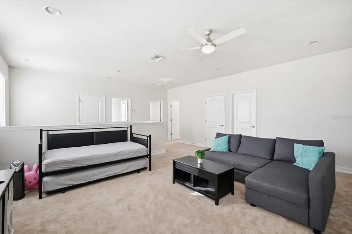 Upstairs: Spacious Bonus Room