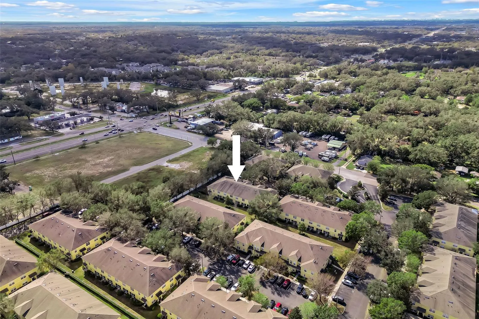 OVERHEAD DRONE OF COMMUNITY