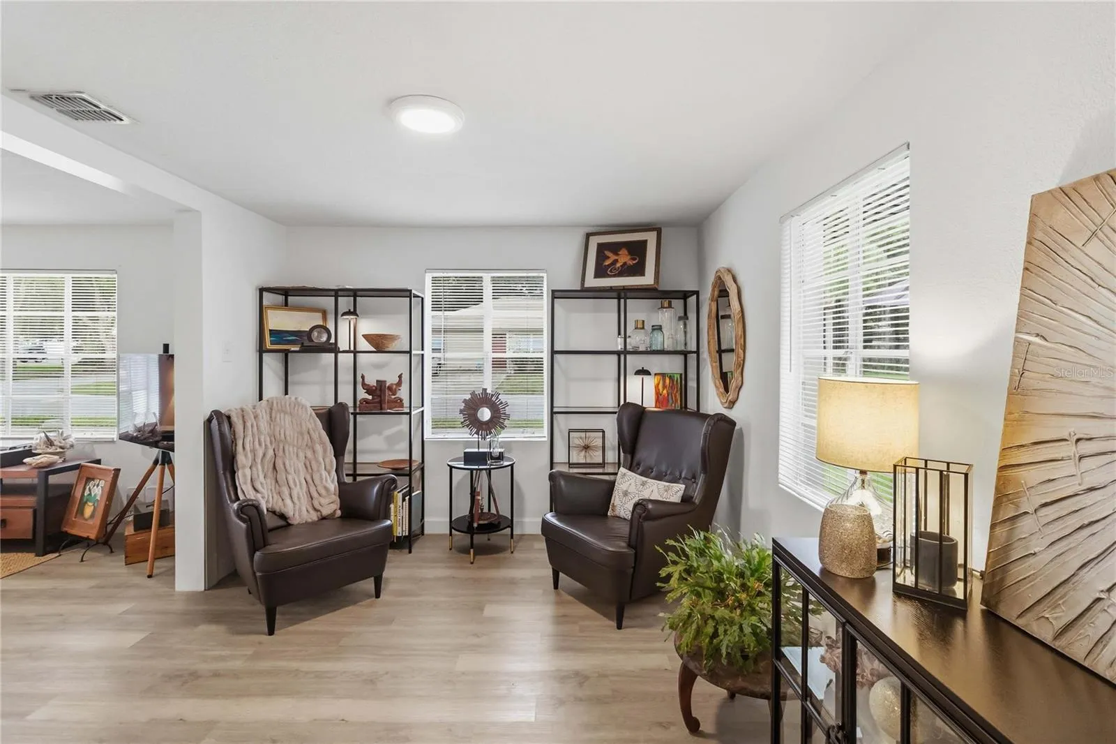 Cozy seating area can be used as your dining room