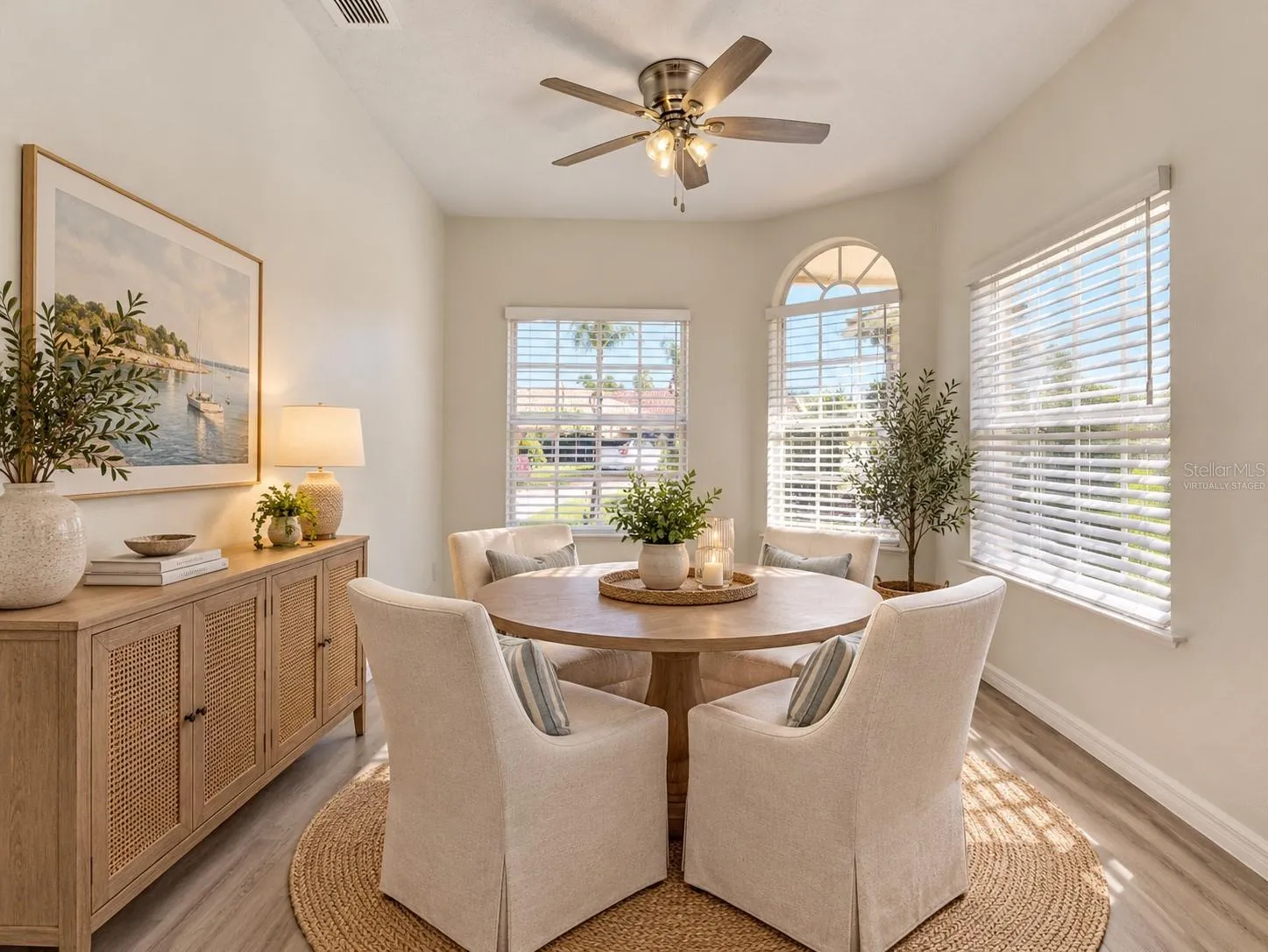 Virtually Staged Breakfast nook
