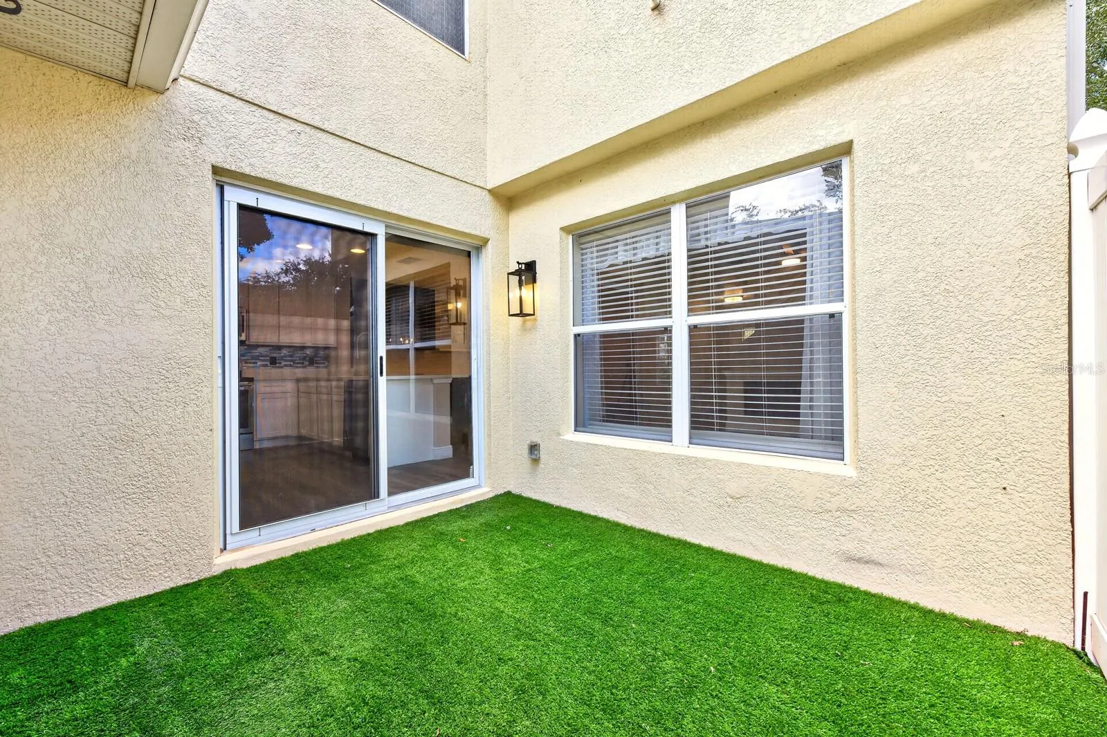 The private patio area