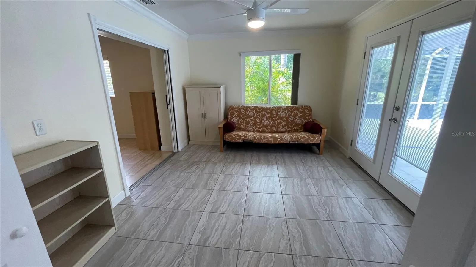 Bonus Room overlooking pool is great for den, recreation room or fourth bedroom