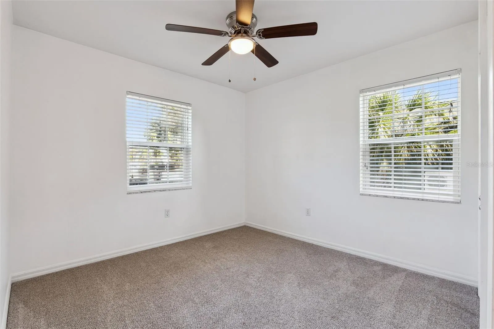 Two windows bring in lots of natural light