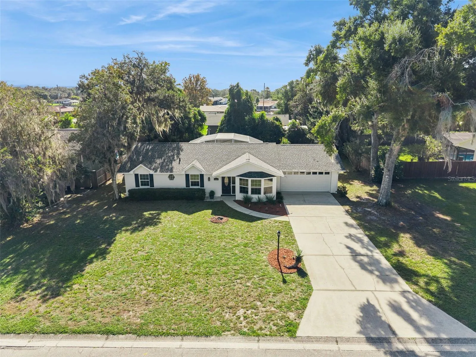 Home and lot from above