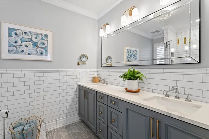 Double Vanity in the Primary Bathroom
