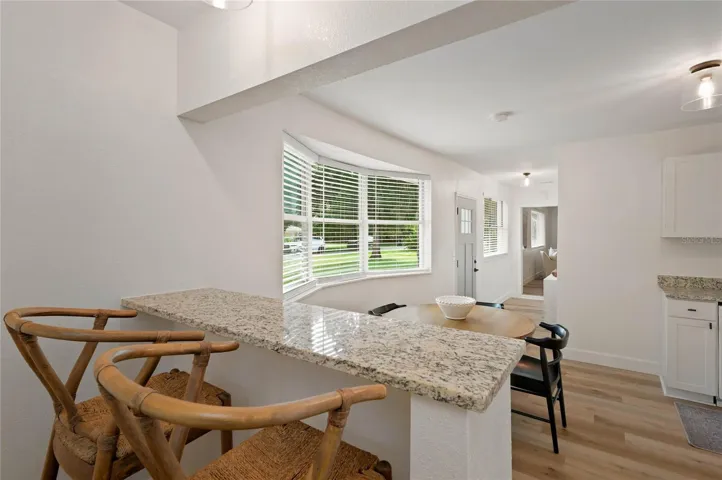 from dinette space to dining and front