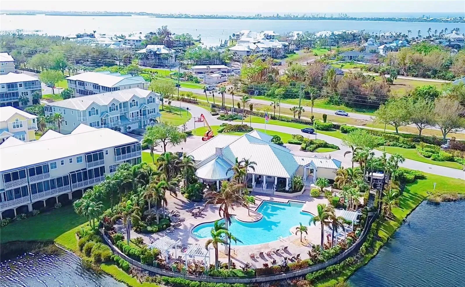 Aerial of amenities