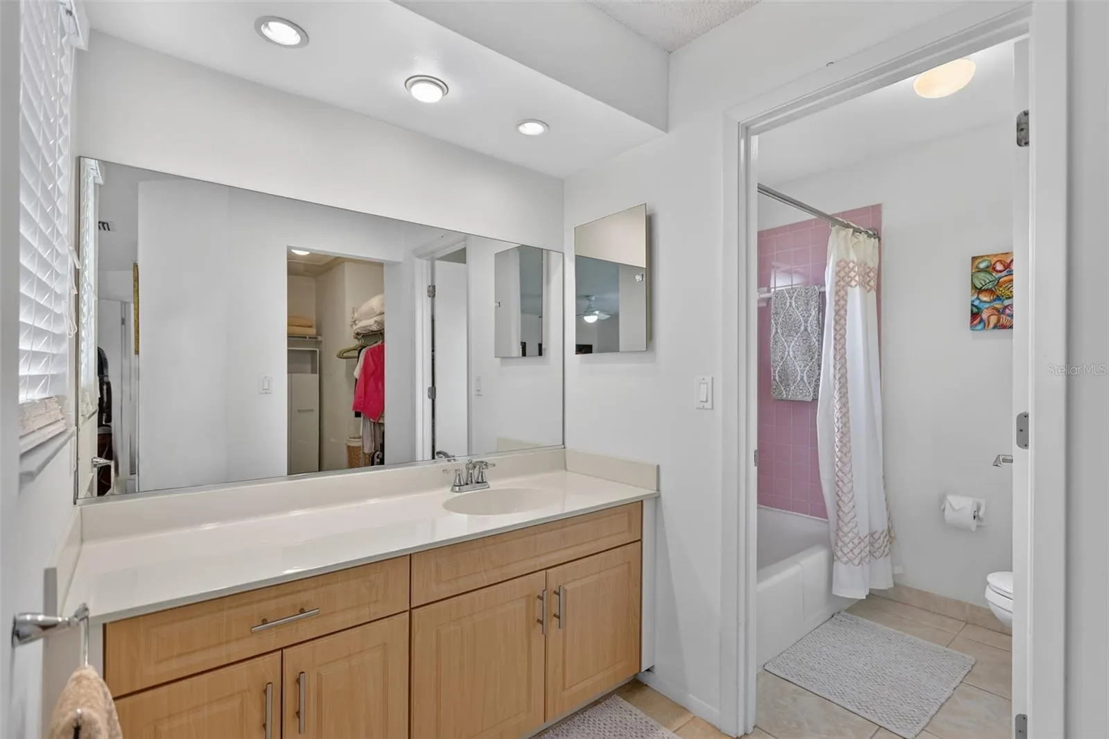 Master Bathroom with separate Shower/Tub and Toilet