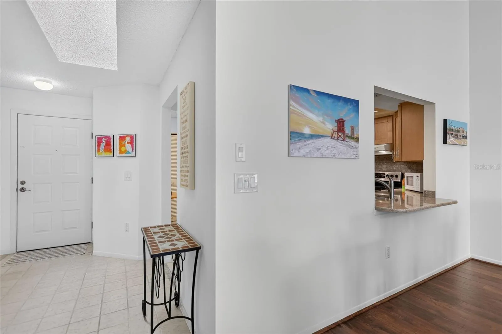 Entry Hallway, Pass through window