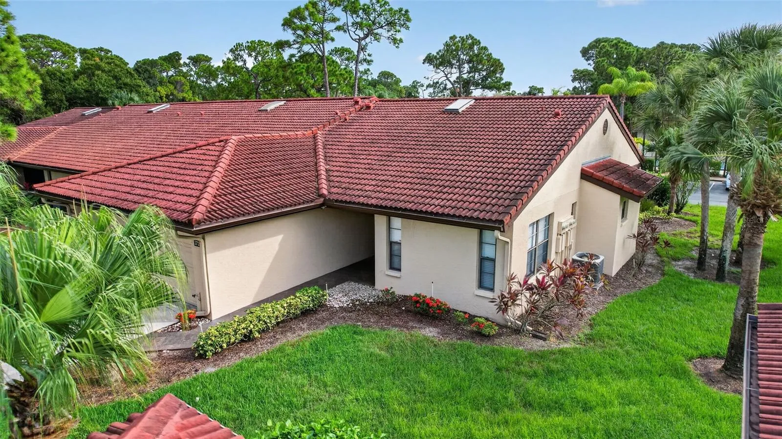 Front of the Villa, End Unit