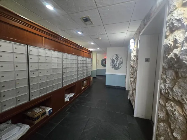 Lobby and mailboxes