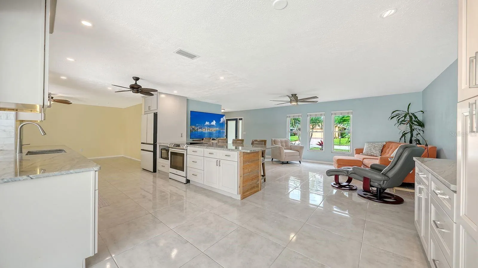 Kitchen and Living Room