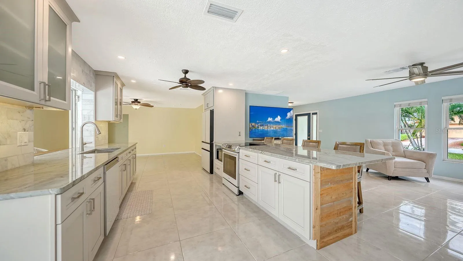 Kitchen and Living Room