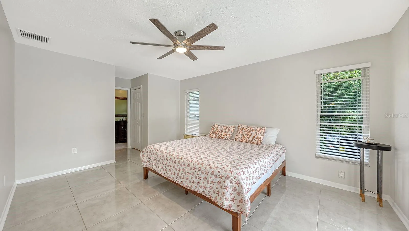 Partially Unstaged Primary Bedroom