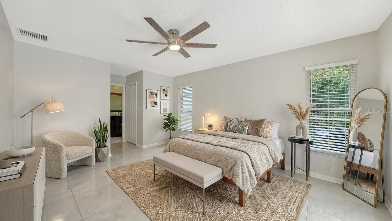 Staged Primary Bedroom