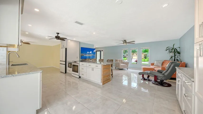 Kitchen and Living Room